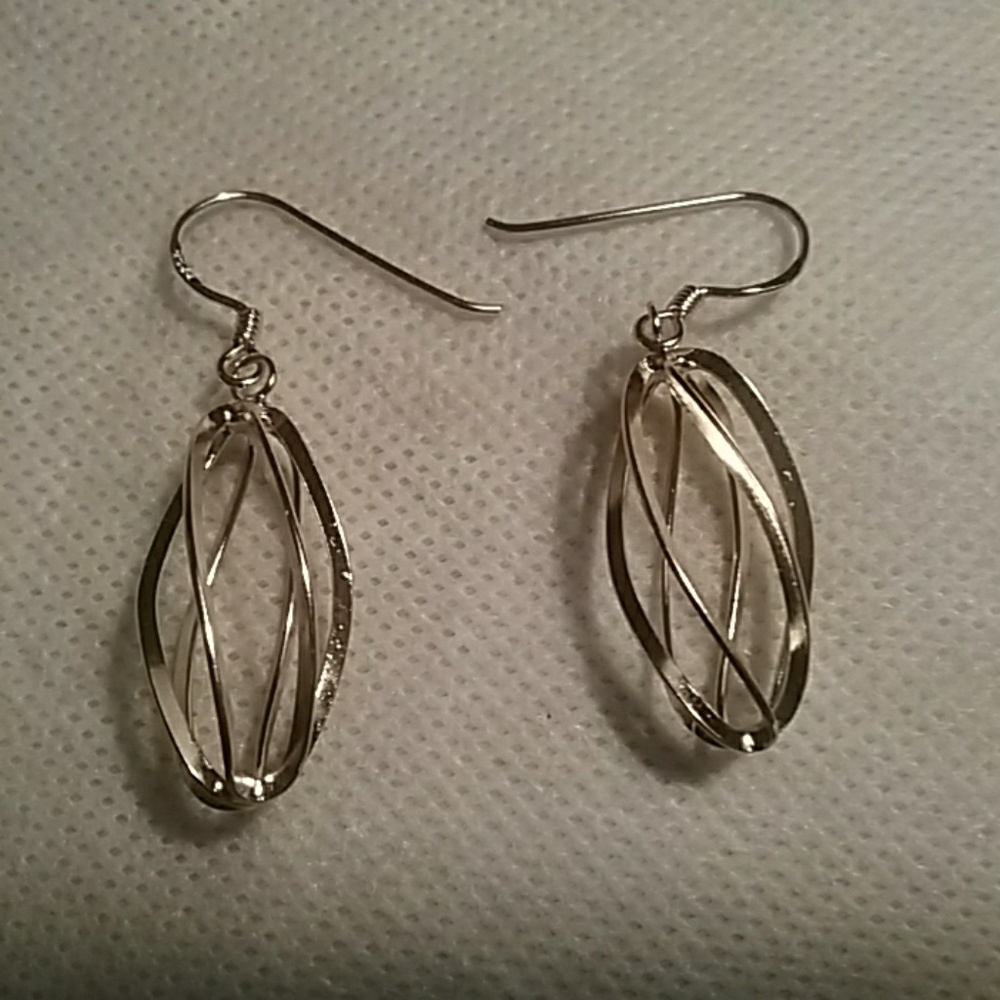 Cage style 925 earrings